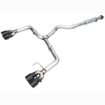 AWE Tuning Track Edition catback exhaust system with 4 inch diamond black tips for 2022-2025 Subaru WRX