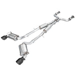 AWE Tuning Touring Edition cat-back exhaust system for Nissan Z with 3-inch T304L piping and dual diamond black tips.