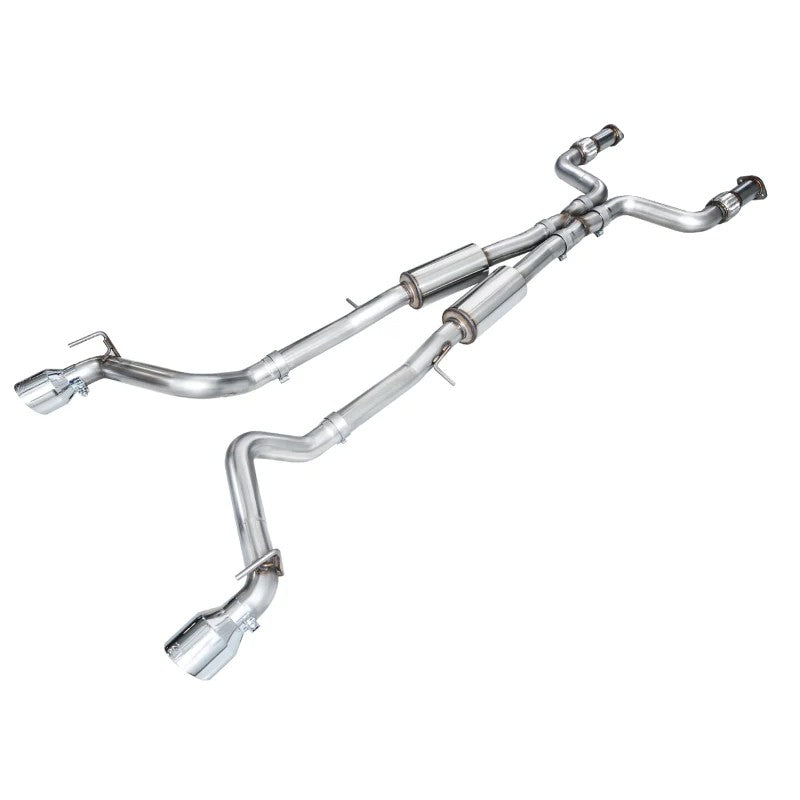 AWE Track Edition dual 3-inch cat-back exhaust system with 5-inch chrome silver tips for 2023-2025 Nissan Z RZ34