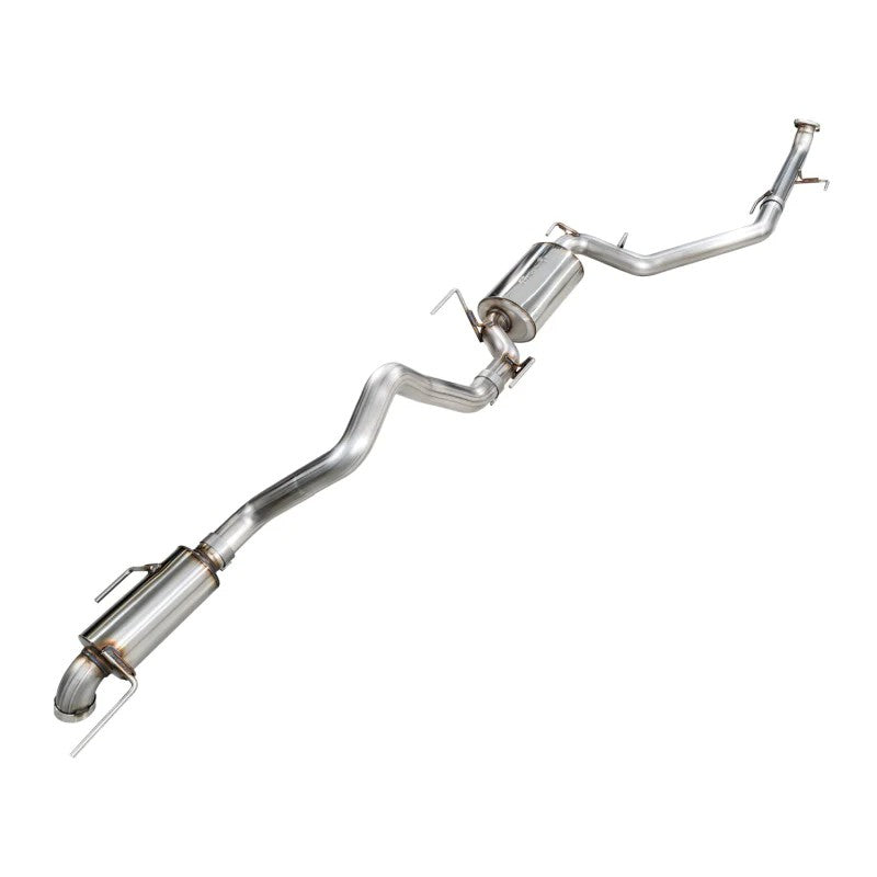 AWE 0FG 3-inch T304L stainless steel cat-back exhaust with high-clearance BashGuard for Toyota Land Cruiser and 4Runner