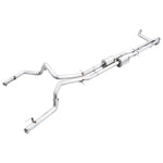 AWE 0FG catback exhaust with BashGuards and 3-inch T304L stainless piping for 2022-2026 Silverado and Sierra 1500 6.2L.