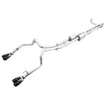 AWE 0FG catback exhaust system with quad 4-inch diamond black tips for 2022-2026 Chevrolet Silverado and GMC Sierra 1500.