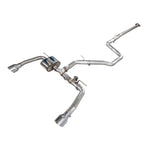 AWE SwitchPath cat-back exhaust with 5-inch double-walled slash-cut chrome silver tips for 2022-2026 Hyundai Elantra N.
