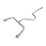 AWE Track Edition cat-back exhaust with T304L stainless steel piping and 5-inch chrome silver tips for Elantra N.