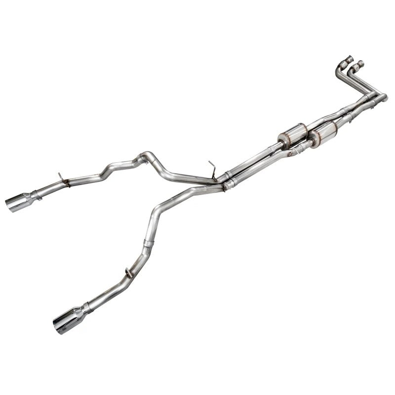 AWE Tuning 25+ RAM 1500 3.0TT 0FG Cat-Back Touring Exhaust - Chrome Silver Tips