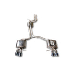 AWE Touring Edition exhaust for 2014-2017 Audi SQ5 featuring quad 102mm adjustable chrome silver tips and X-pipe.