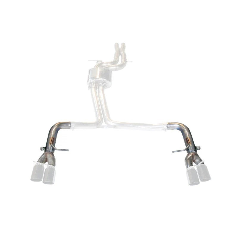 AWE Tuning Track Edition exhaust conversion pipe sections for Audi S4 and S5 102mm tip systems.