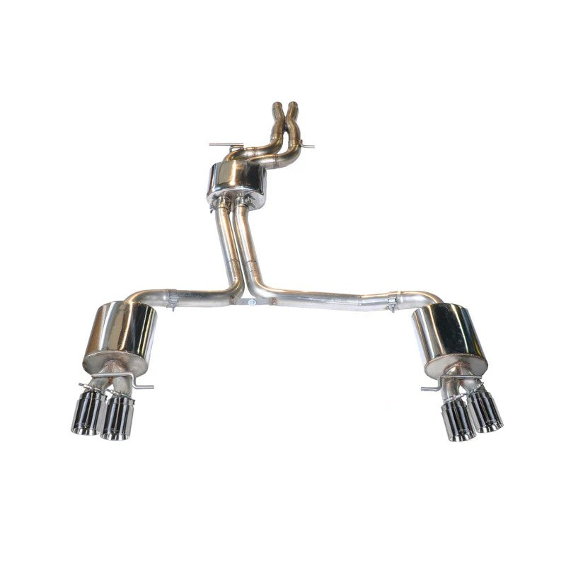 AWE Tuning Touring Edition exhaust system for 2012-2017 Audi S5 with 102mm polished silver tips and T304L stainless piping
