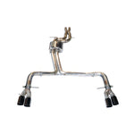 AWE Track Edition Exhaust system for Audi S5 with T304L stainless steel piping and quad 102mm Diamond Black tips