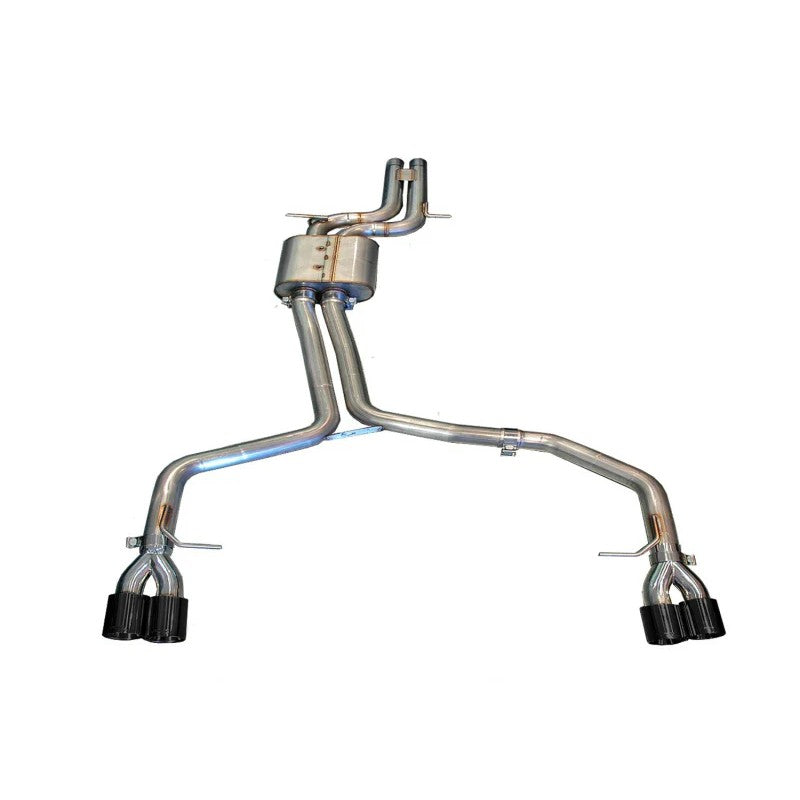 AWE Track Edition cat-back exhaust system with polished silver 90mm tips for 2008-2012 Audi S5 4.2L