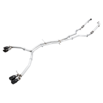 AWE Track Edition non-resonated stainless steel exhaust system with 102mm Diamond Black tips for Audi S5 Sportback.