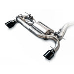 AWE Touring Edition axle-back exhaust system with dual 102mm diamond black tips for BMW F22 2-Series.