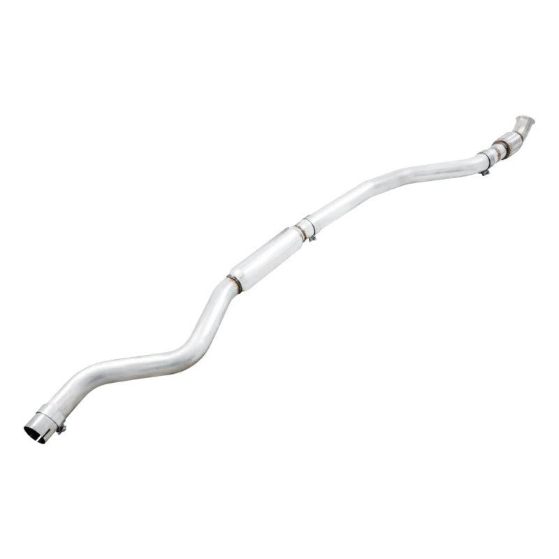 AWE Performance Mid Pipe featuring 3-inch mandrel-bent T304L stainless steel for 2014-2016 BMW M235i.