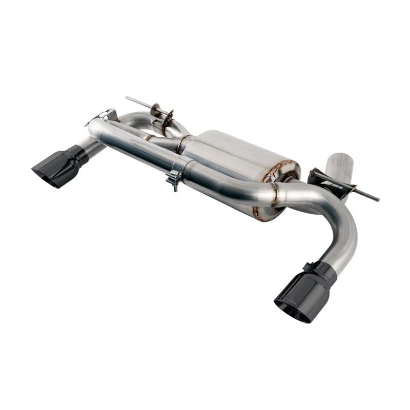 AWE Touring Edition Axle-Back Exhaust for BMW B58 with dual 90mm Diamond Black double-walled tips.