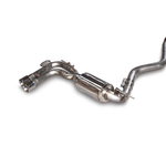 AWE Tuning Touring Edition quad-outlet axle-back exhaust with four 80mm diamond black tips for BMW F3X N20/N26