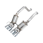 AWE Tuning Touring Edition Axle-Back Exhaust system with quad 4.5-inch chrome silver tips for C6 Corvette Z06 and ZR1