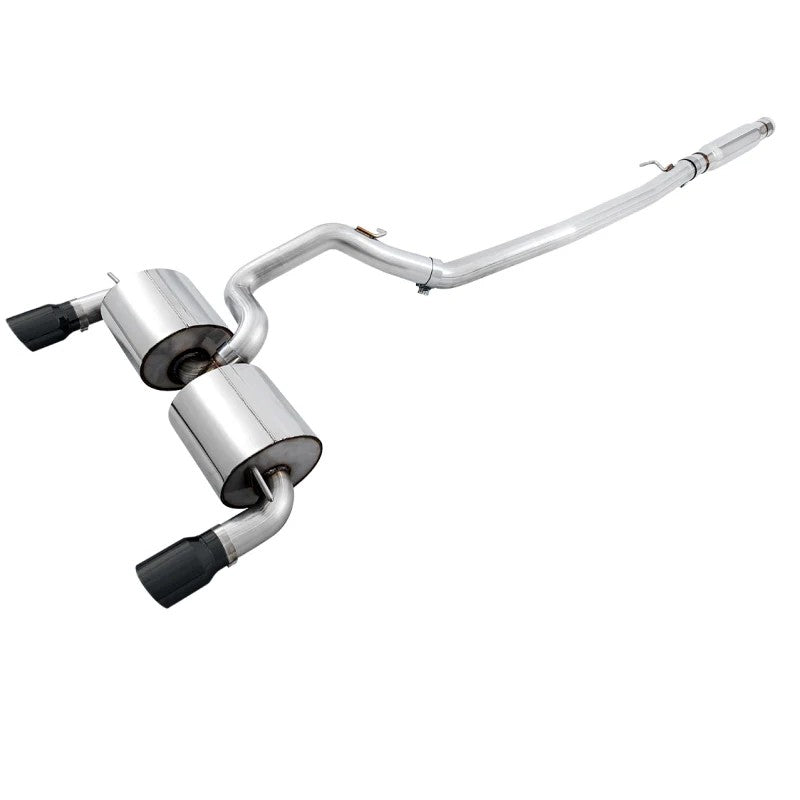 AWE Touring Edition resonated cat-back exhaust with diamond black tips for 2016-2018 Ford Focus RS