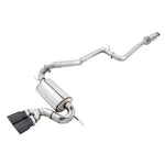 AWE Touring Edition Resonated Cat-Back Exhaust for Ford Focus ST featuring dual 4-inch Diamond Black tips.