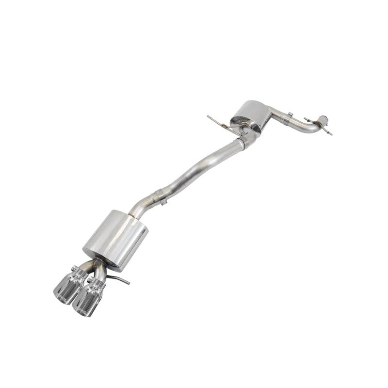 AWE Touring Edition stainless steel exhaust system with 90mm polished silver tips for 2011-2018 Volkswagen Jetta.