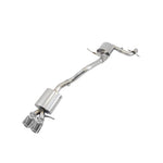 AWE Touring Edition stainless steel exhaust system with 90mm polished silver tips for 2011-2018 Volkswagen Jetta.
