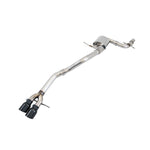 AWE Track Edition Exhaust for Mk6 VW Jetta featuring 2.5-inch T304 stainless steel and 90mm Diamond Black slash-cut tips