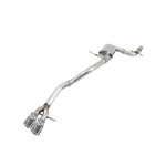 AWE Track Edition cat-back exhaust system with 90mm polished silver tips for 2011-2018 Volkswagen Jetta.