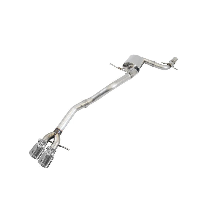 AWE Track Edition cat-back exhaust system with 90mm polished silver tips for 2011-2018 Volkswagen Jetta.