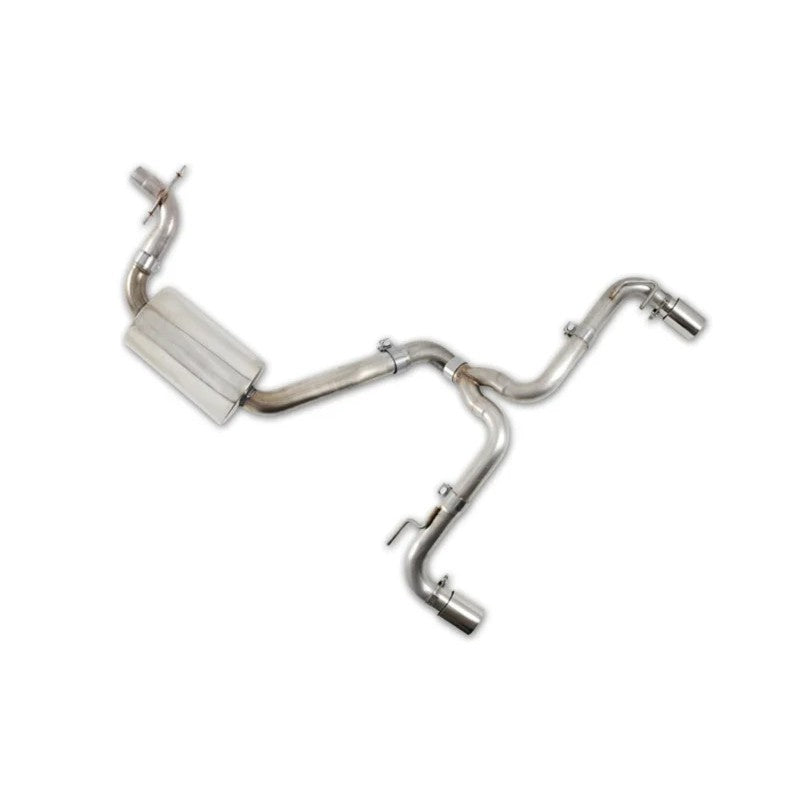 AWE Performance Cat-Back exhaust system for 2010-2014 VW GTI with T304L stainless piping and 102mm chrome silver tips