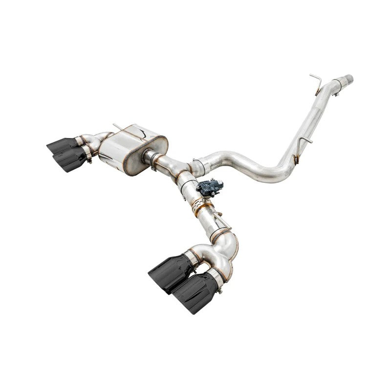AWE SwitchPath exhaust system with 102mm diamond black tips for 2018-2019 Volkswagen Golf R.