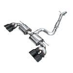 AWE Tuning Touring Edition quad exhaust with diamond black tips for MK8 Volkswagen Golf R.