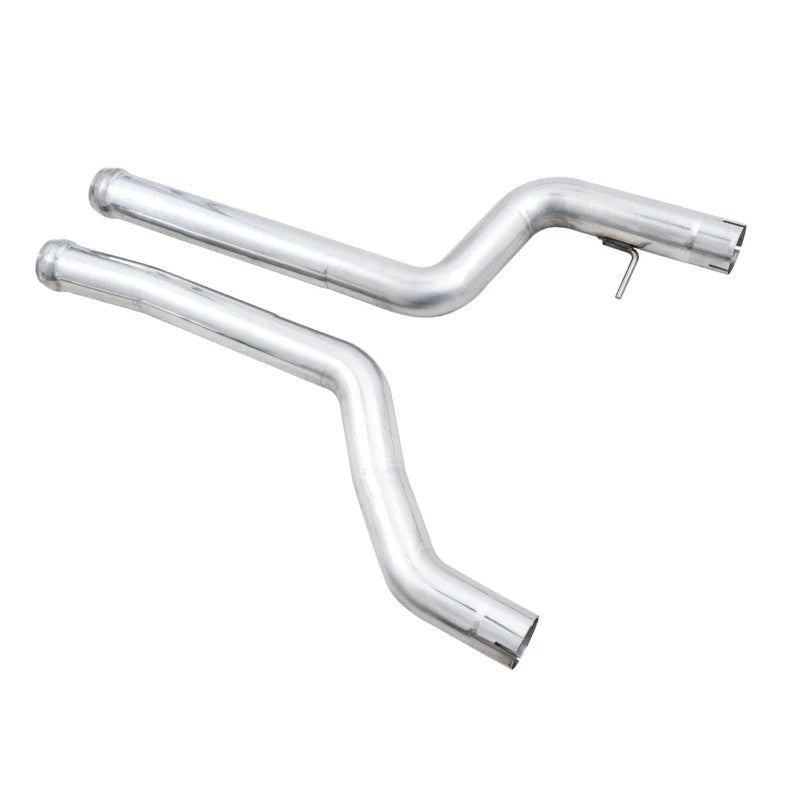 Dual 3-inch stainless steel non-resonated performance mid pipes for BMW G8X M2 M3 M4
