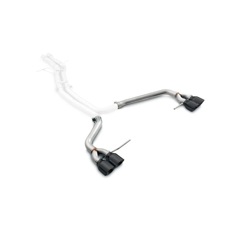 AWE Track Edition axle-back exhaust with quad 102mm slash-cut Diamond Black tips for Porsche Macan S, GTS, and Turbo