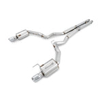 AWE Tuning Touring Edition 3-inch cat-back exhaust system with H-pipe and 4-inch chrome silver tips for 2015-2017 Mustang GT
