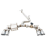 AWE SwitchPath valved T304L stainless steel exhaust with 102mm Chrome Silver tips for MK7.5 VW Golf R.