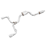 AWE Tuning Touring Edition cat-back exhaust with 102mm double-walled chrome silver tips for VW GTI MK7.5