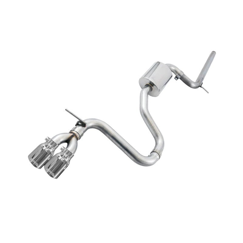 AWE Track Edition cat-back exhaust with dual 90mm chrome silver tips for 2015-2017 VW MK7 Golf 1.8T