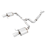 AWE Touring Edition stainless steel exhaust system with dual 102mm polished silver tips for VW Golf Alltrack.