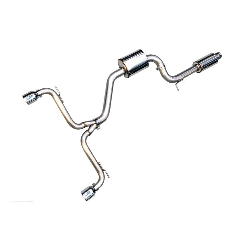 AWE Touring Edition exhaust system with dual 102mm chrome silver tips for 2015-2017 VW GTI