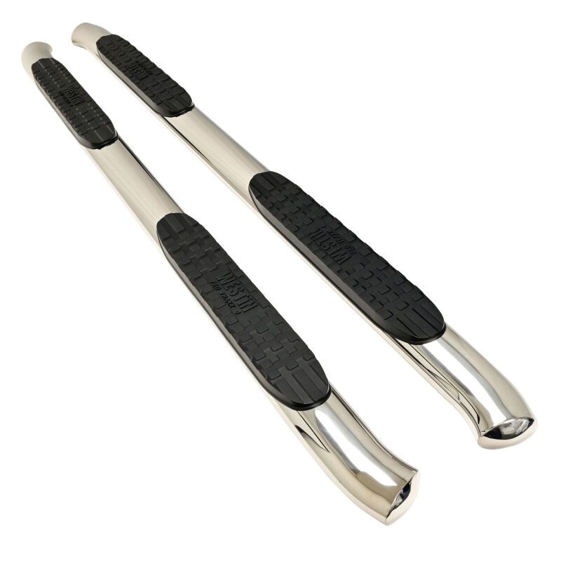 Westin Pro Traxx 4 Polished 4-Inch Oval Nerf Step Bars for 2022-2024 Ford Maverick
