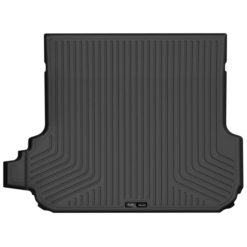 Black Husky Liners WeatherBeater cargo liner for 2020-2025 Subaru Outback featuring raised containment edges.