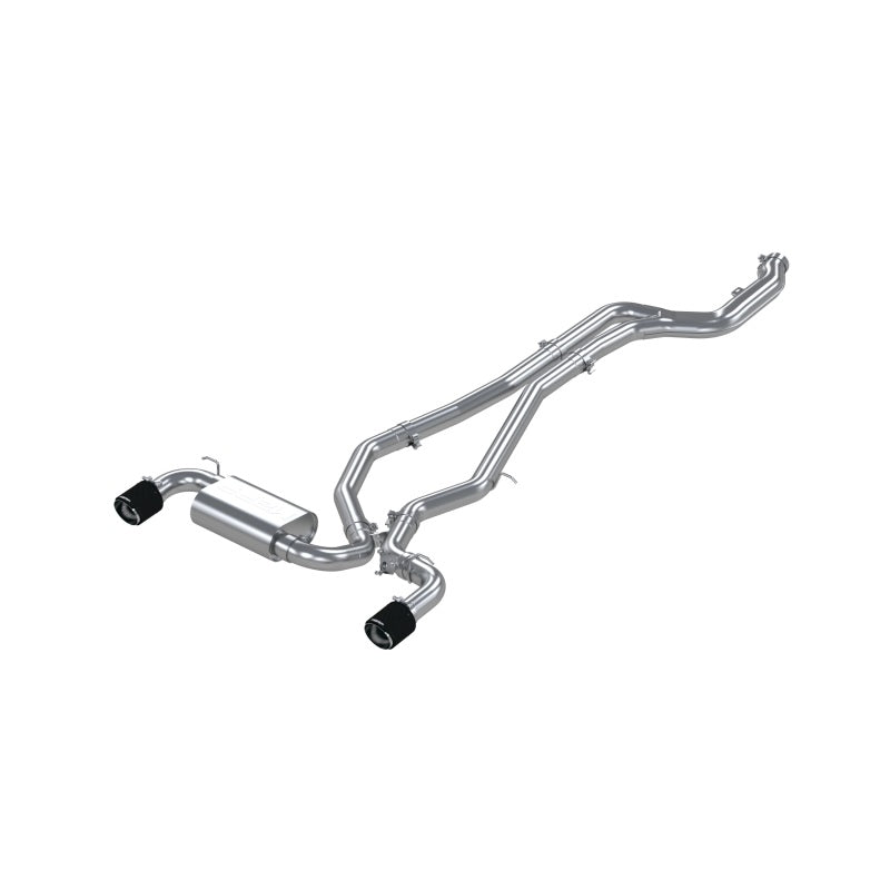 MBRP Armor Pro T304 stainless steel catback exhaust with dual carbon fiber tips for 2020-2026 Toyota GR Supra