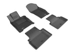 3D MAXpider Kagu Series Black Full Set Floor Mats for 2014-2017 Infiniti Q50