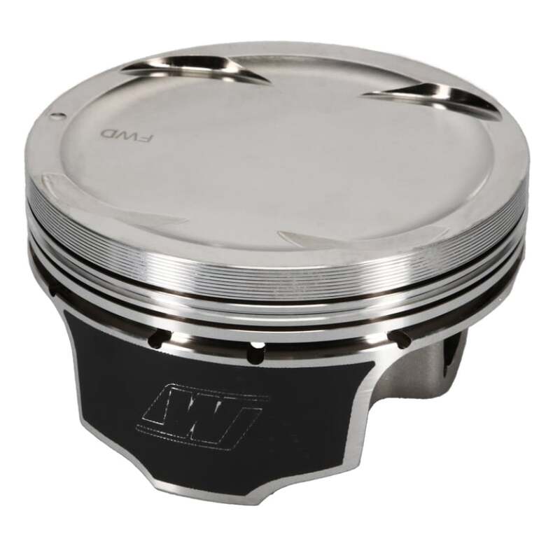 Wiseco Professional Series forged aluminum pistons for Nissan VQ35 featuring ArmorGlide skirt coating and rings.
