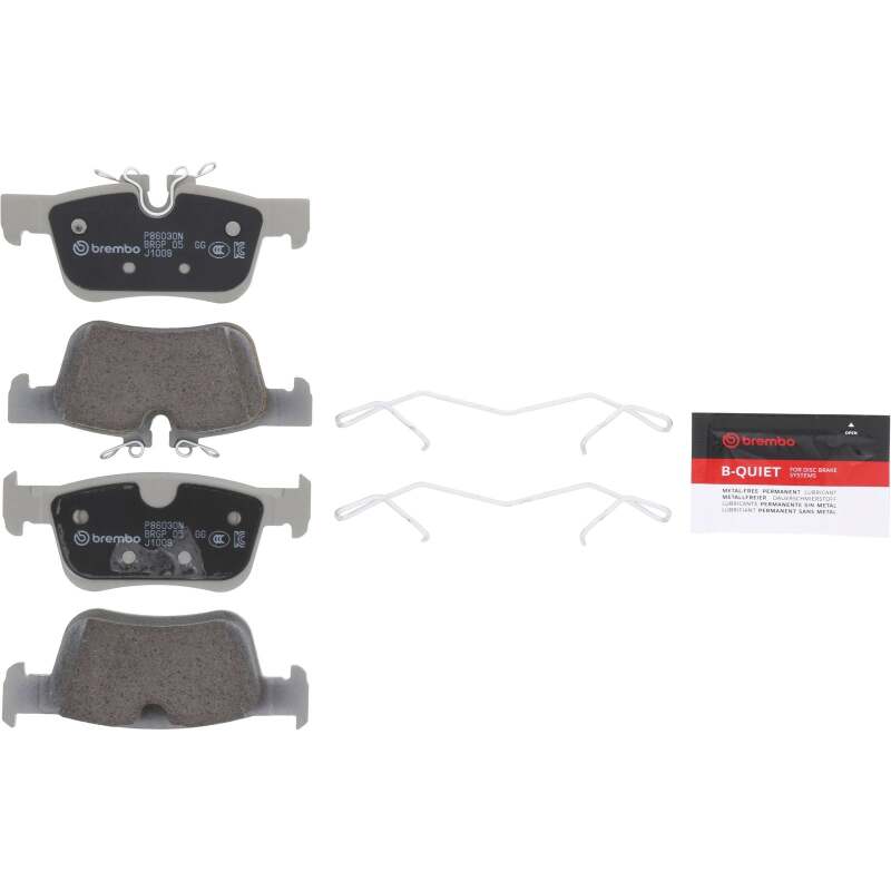 Brembo Rear NAO Brake Pads for Select Volvo 2017-2025 S60, S90, V60, V90, and XC60