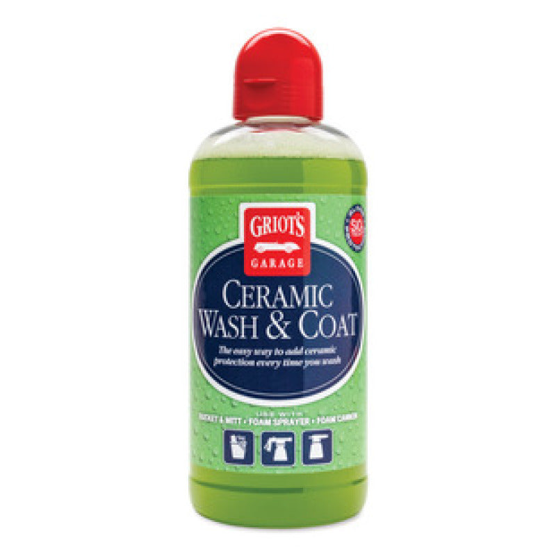 48oz bottle of Griot's Garage Ceramic Wash & Coat SiO2-infused car wash soap