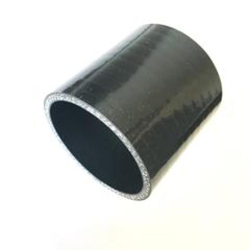 Black 2.75 inch straight 4-ply reinforced silicone coupler