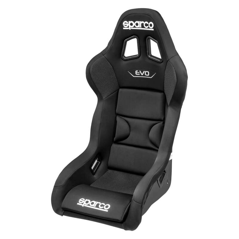 Sparco Evo QRT X Black Competition Racing Seat with Water-Repellent Fabric - FIA 8855-1999