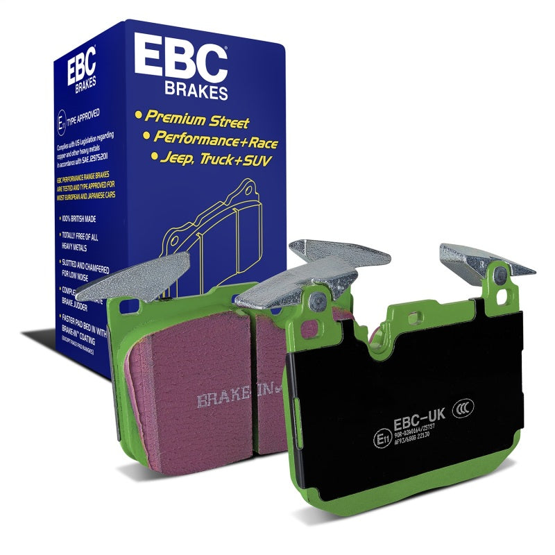EBC Brakes Greenstuff 2000 series front brake pad set for BMW with Brembo calipers