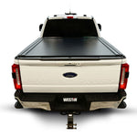 Westin Manual Retractable Tonneau Cover - Black - Fits 2017-2026 Ford F-250/F-350/F-450/F-550 Super Duty (6ft 10in Bed)