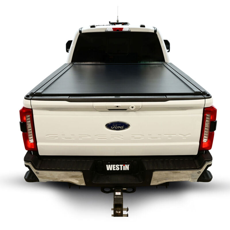 Westin Manual Retractable Tonneau Cover - Black - Fits 2017-2026 Ford F-250/F-350/F-450/F-550 Super Duty (6ft 10in Bed)